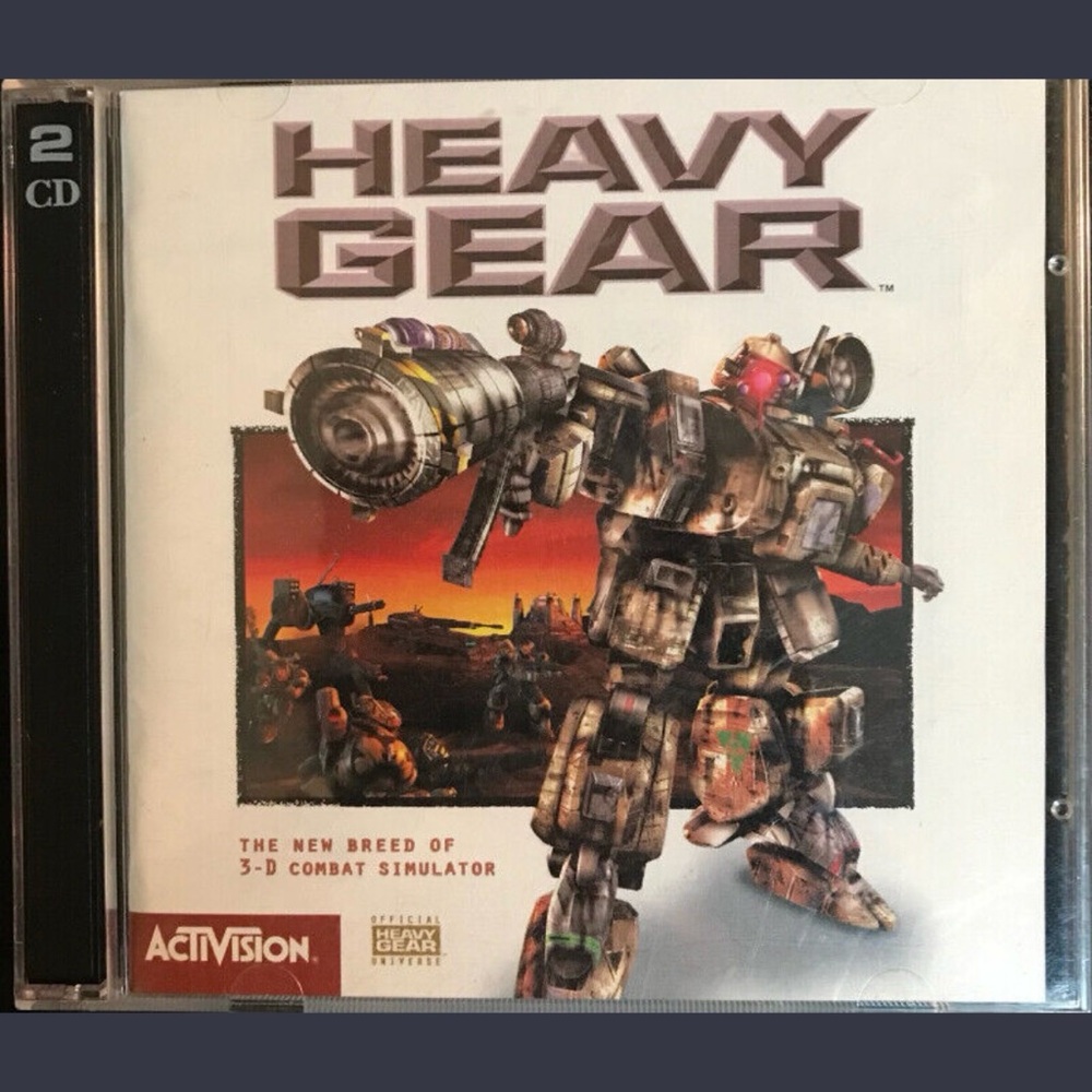 Heavy Gear (PC Game, Activision 3D Combat Simulator) Complete w/ Manual: 2 CDs